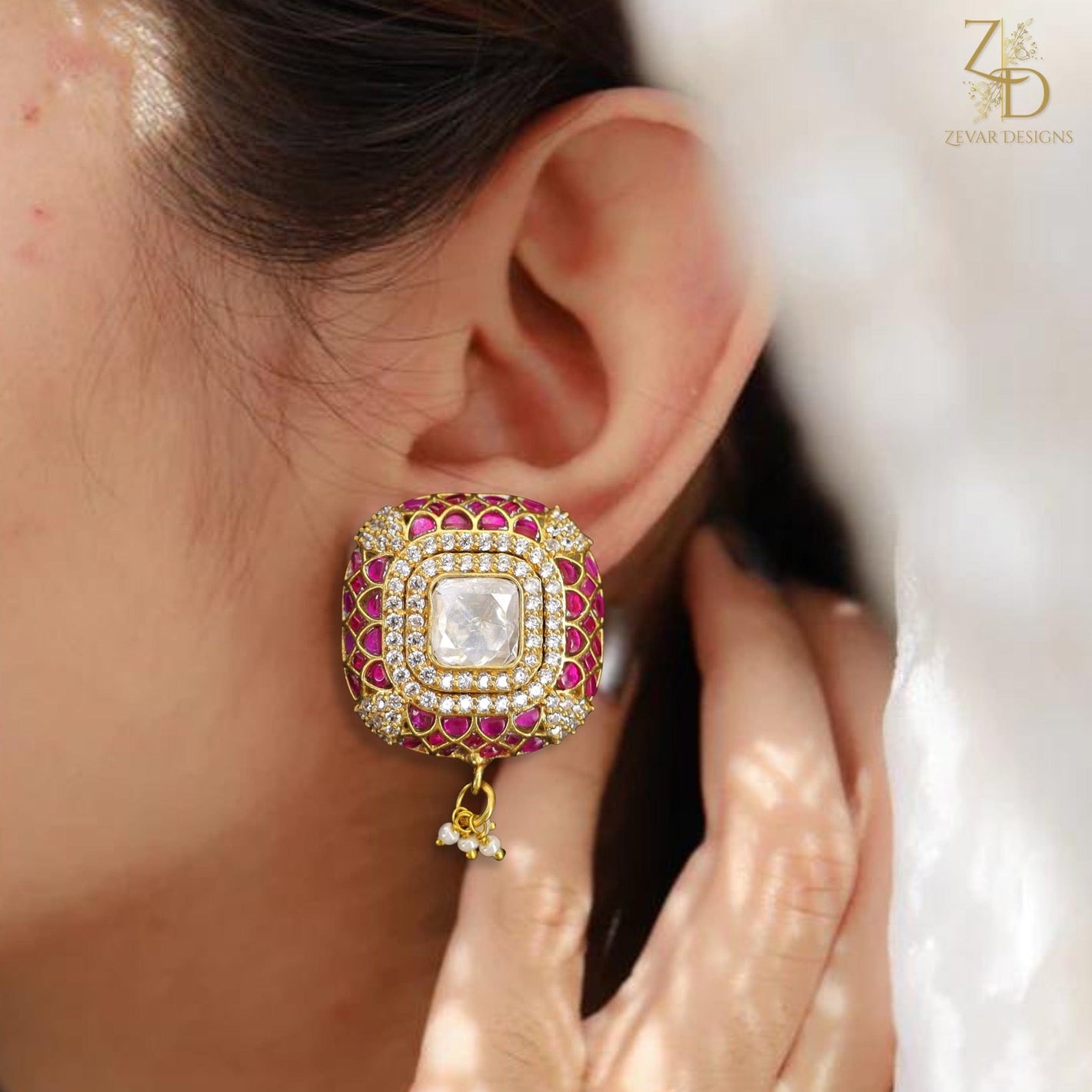 Zevar-Designs-Kundan-Studs