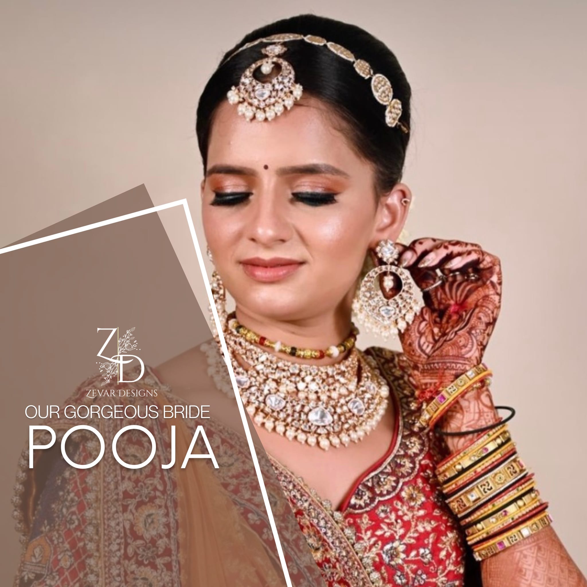 Pooja in Zevar Designs Jewelry
