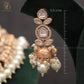 Zevar Designs Necklace Sets 18K Gold Plated Kundan Polki Beaded Necklace Set with Pearls