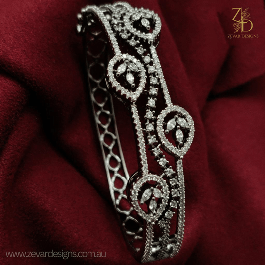 Zevar Designs Bangles & Bracelets - AD AD Bracelet-Black Finish