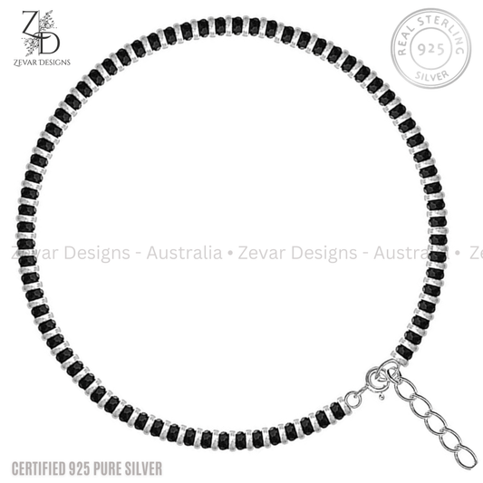 Zevar Designs - Australia’s Premium Fashion Jewellery Store Women Silver 925 Silver Nazariya Anklets - Single