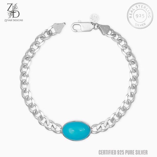 Zevar Designs - Australia’s Premium Fashion Jewellery Store Silver Bowl Men’s Bracelet in Sterling Silver - 925 Pure Silver