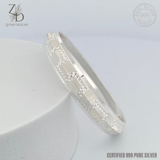 Zevar Designs - Australia’s Premium Fashion Jewellery Store Silver Bowl Pure Silver Baby Punjabi/Sikh Kada -999 Pure