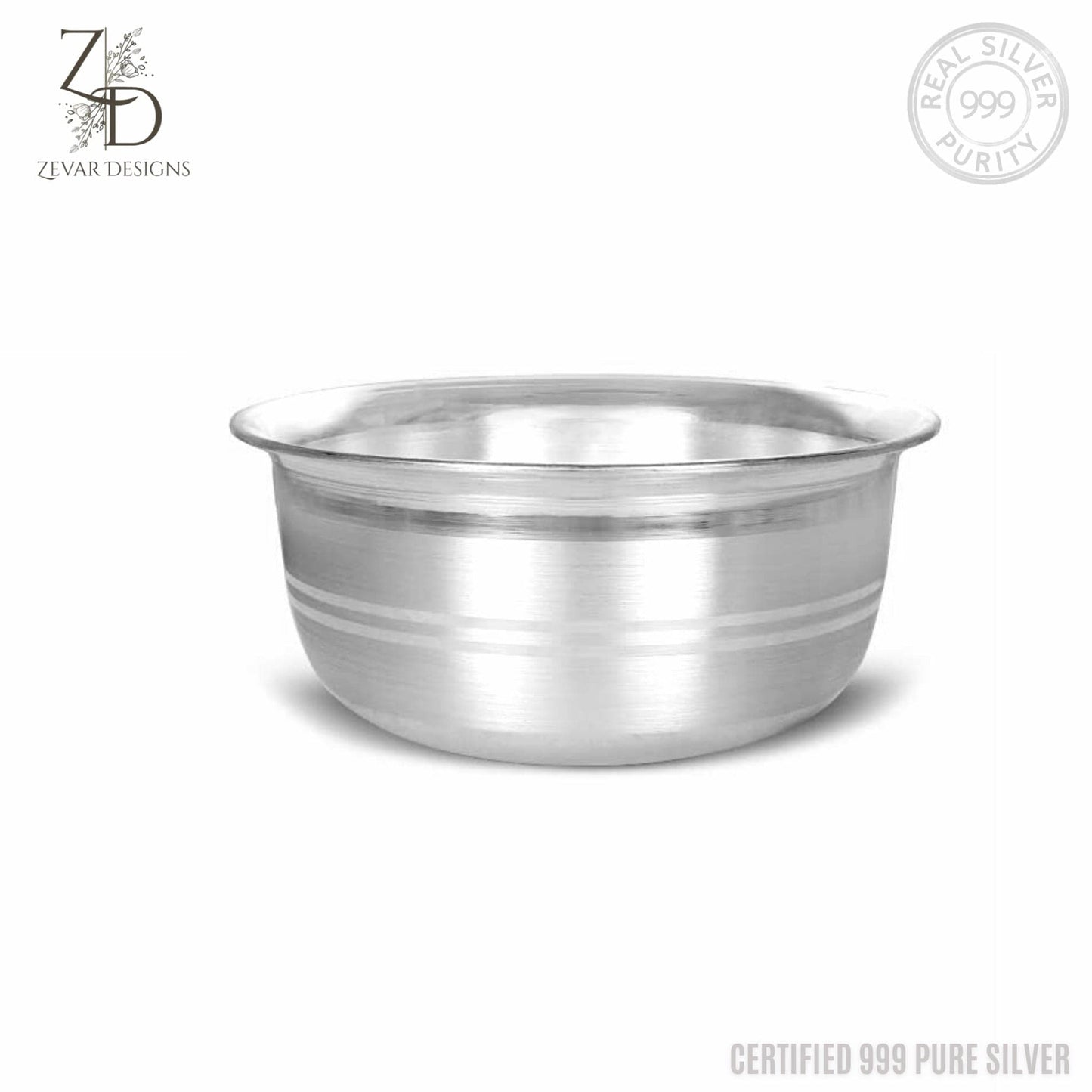 Zevar Designs - Australia’s Premium Fashion Jewellery Store Silver Bowl Pure Silver Bowl - Small (999 Purity)