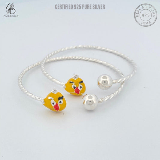 Zevar Designs - Australia’s Premium Fashion Jewellery Store Silver Bowl Sterling Silver Baby Bangles- 925 Pure