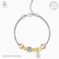 Zevar Designs - Australia’s Premium Fashion Jewellery Store Women Silver Triple Tone Lock Charm Bracelet