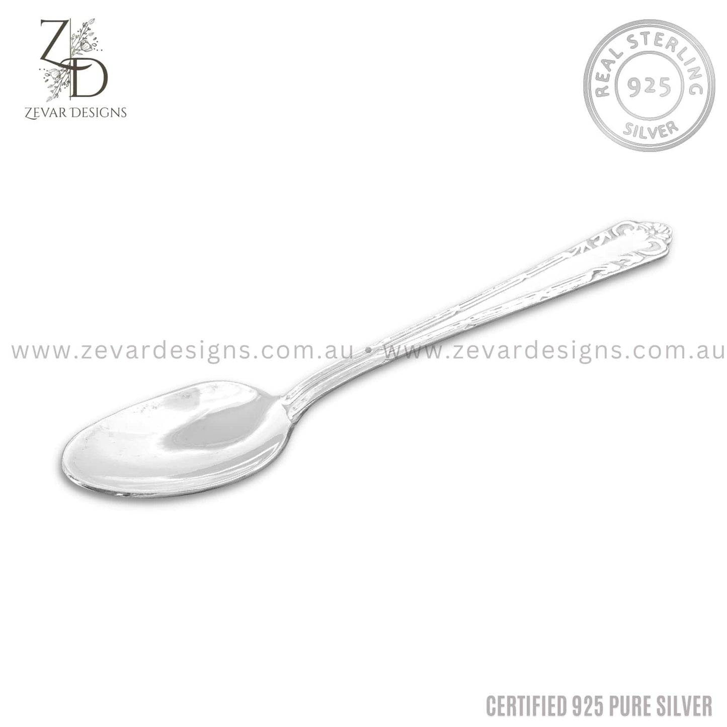 Zevar Designs - Australia’s Premium Fashion Jewellery Store Silver Spoon Silver Baby Spoon (925 Purity)