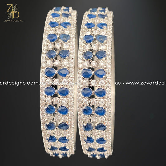 Zevar Designs Bangles & Bracelets - AD AD Bangles - Sapphire