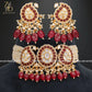 Zevar Designs Necklace Sets Choker Set Kundan Polki with Ruby Red Drops