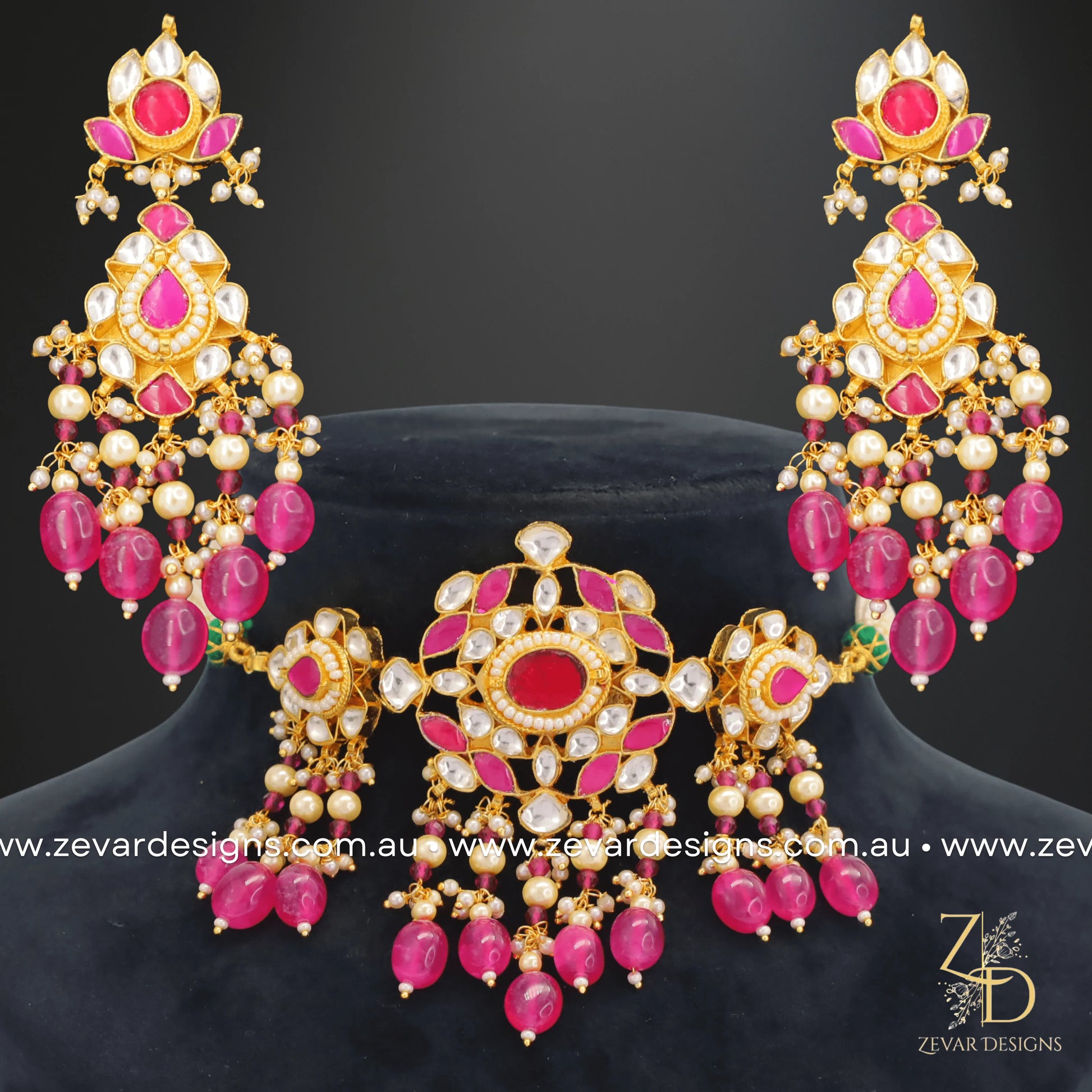 Choker Set Pachi Kundan Zevar Designs Australia s Premium