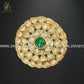 Zevar Designs Rings Designer Kundan Polki Ring - Emerald