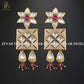 Zevar Designs Kundan Long Set Kundan Long Set with Oversize Square Pendant