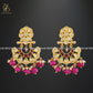 Zevar Designs Long Necklace Sets Kundan Pendant Set in Hot Pink