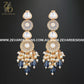 Zevar Designs Necklace Sets Kundan Polki Necklace Set - Sapphire Blue