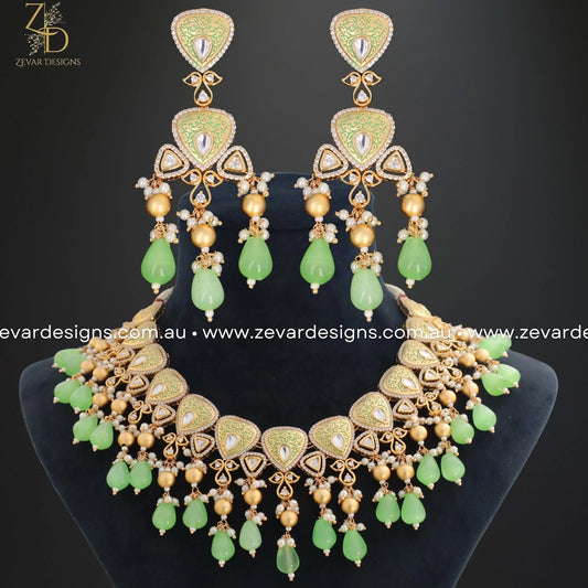 Kundan polki hot sale jewellery with price