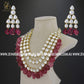 Zevar Designs Designer Necklace Sets Kundan Uncut Polki Necklace - Red