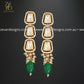 Zevar Designs Necklace Sets Kundan Uncut Polki Necklace Set - Emerald Green