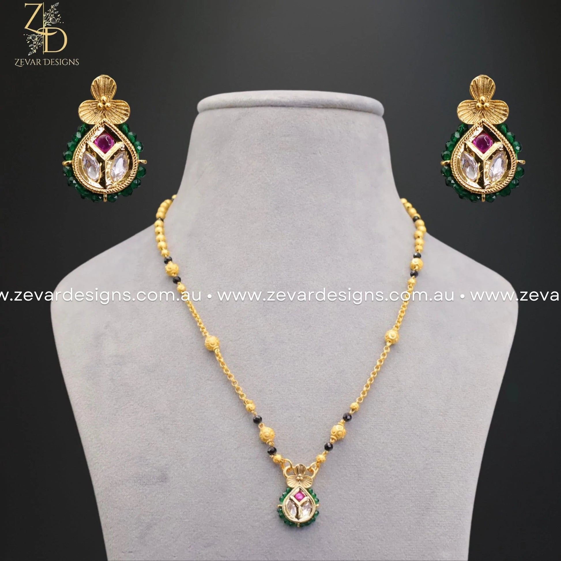 Mangalsutra set with earrings deals