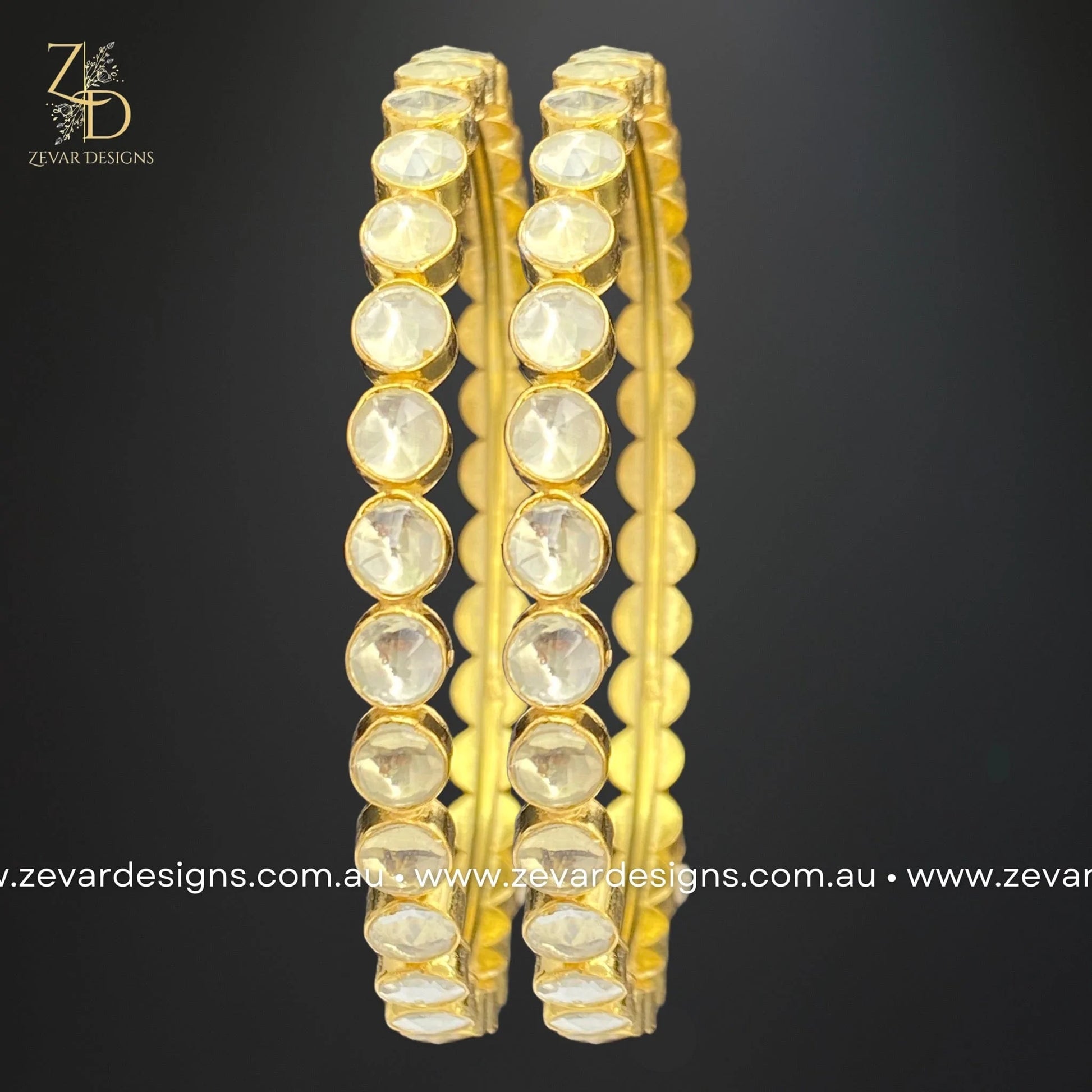 Pachi Kundan Bangles Slim Zevar Designs Australia s Premium