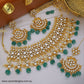 Zevar Designs Designer Necklace Sets Pachi Kundan Choker Set - Green