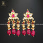 Zevar Designs Necklace Sets Pachi Kundan Choker Set - Red Drops