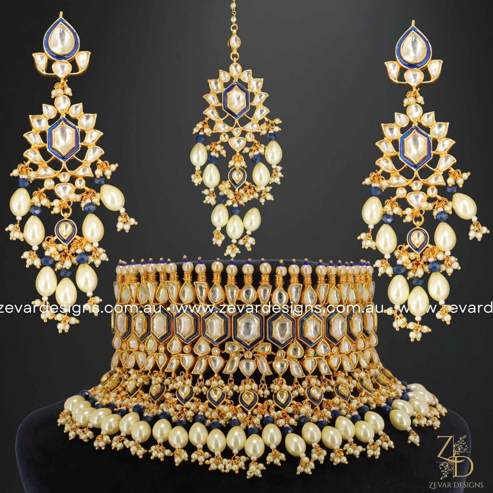 Kundan shop choker design