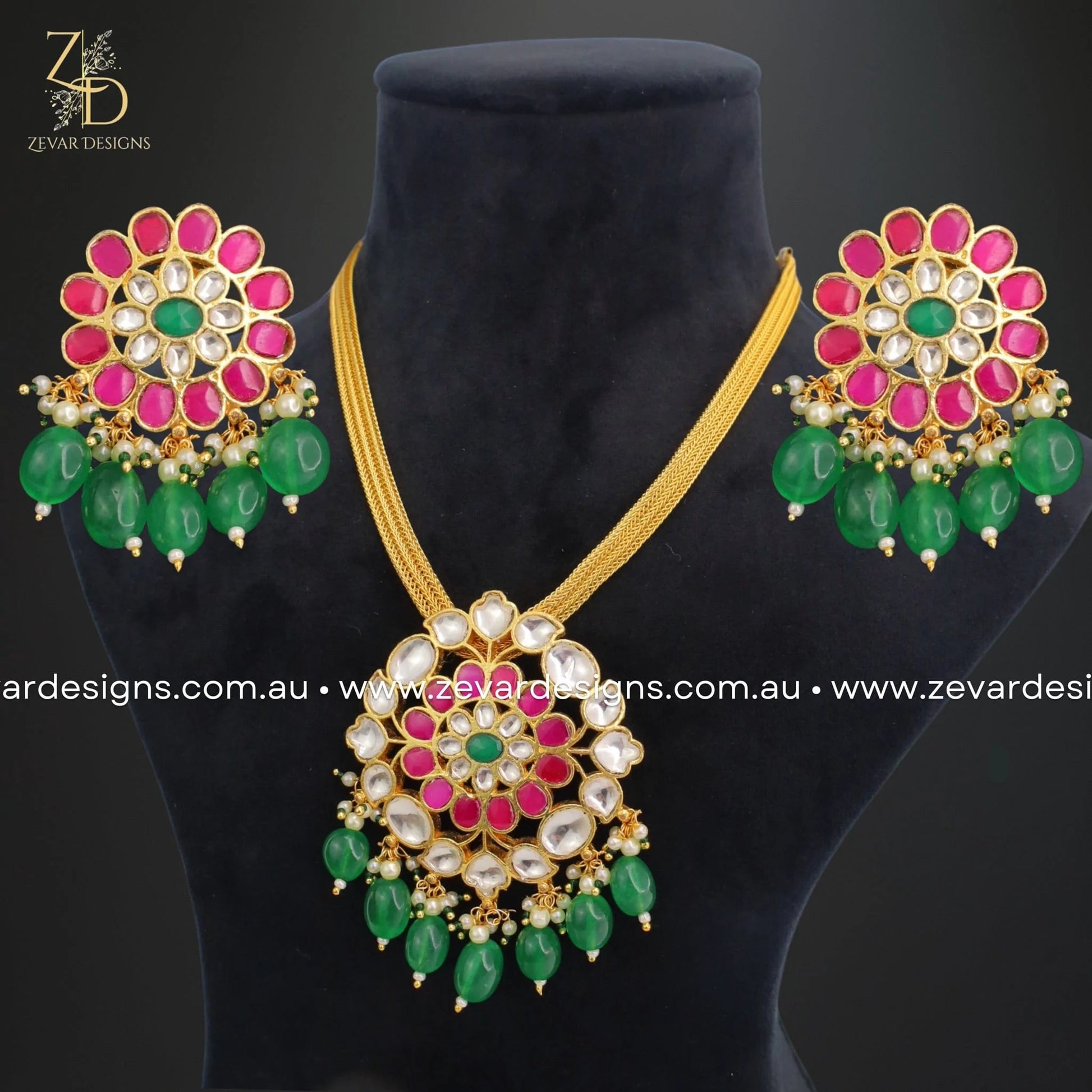 Gold kundan 2025 pendants designs