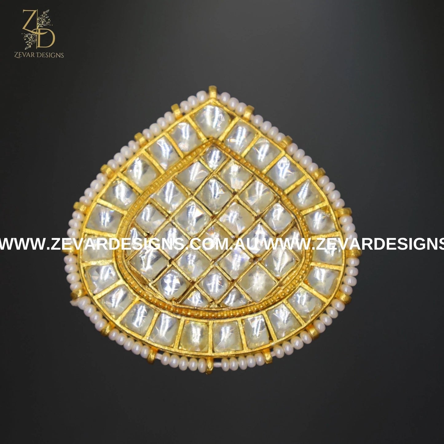 Zevar Designs Rings Pachi Kundan Ring