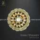 Zevar Designs Accessories Pachi Kundan Saree/Sherwani Brooch - Mint