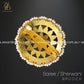 Zevar Designs Accessories Pachi Kundan Saree/Sherwani Brooch - Multicolour